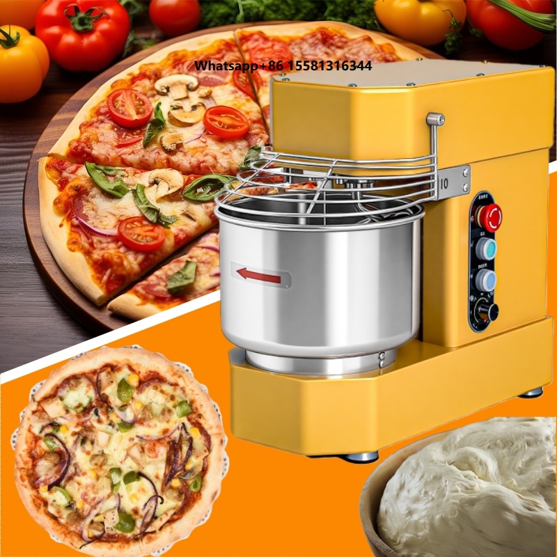Stand Mixer - 新モデルの業務用スパイラル式生地ミキサー。粉砕機や製パンに使用でき、速度調整が可能。水冷式で省エネ。