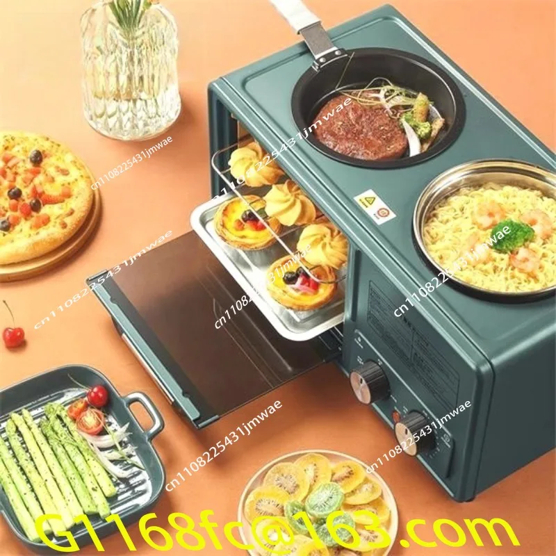 Toaster - 多機能サンドイッチメーカー、4つの機能が1つになった便利なトースター、家庭用小型トースター、魔法のような調理器具