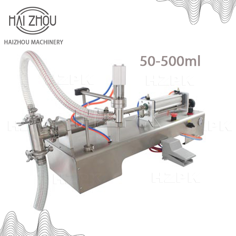 Juicer - 海州ステンレス鋼製シングルヘッド半自動液体全空気圧式充填機ジュース充填G1WYF500