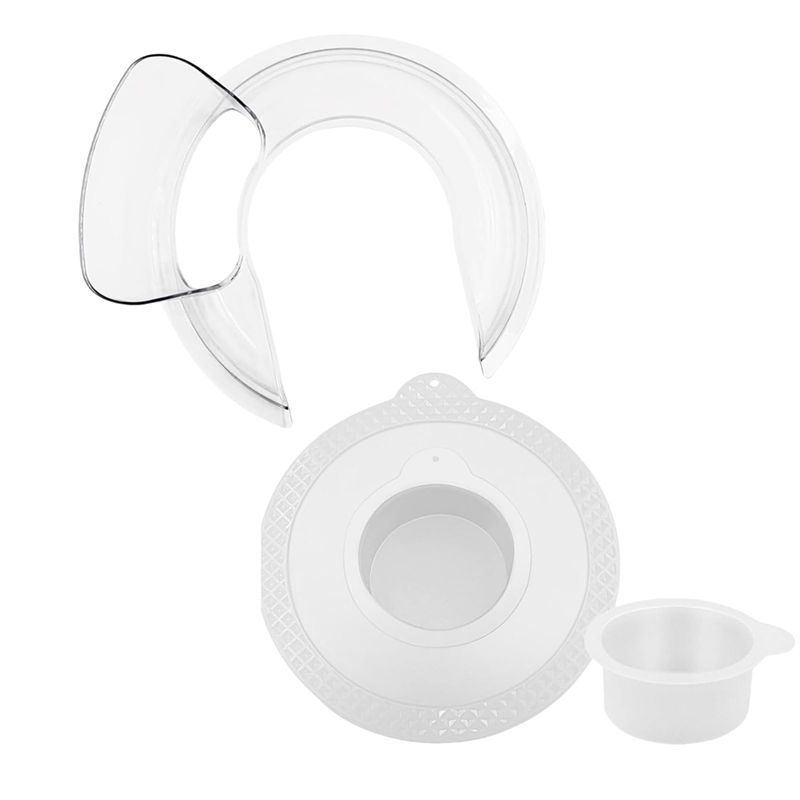 Stand Mixer - A19F：キッチンエイド製4.5～5クォートのステンレス製ボウル用、ミキサーボウルカバーおよび保護シールド。