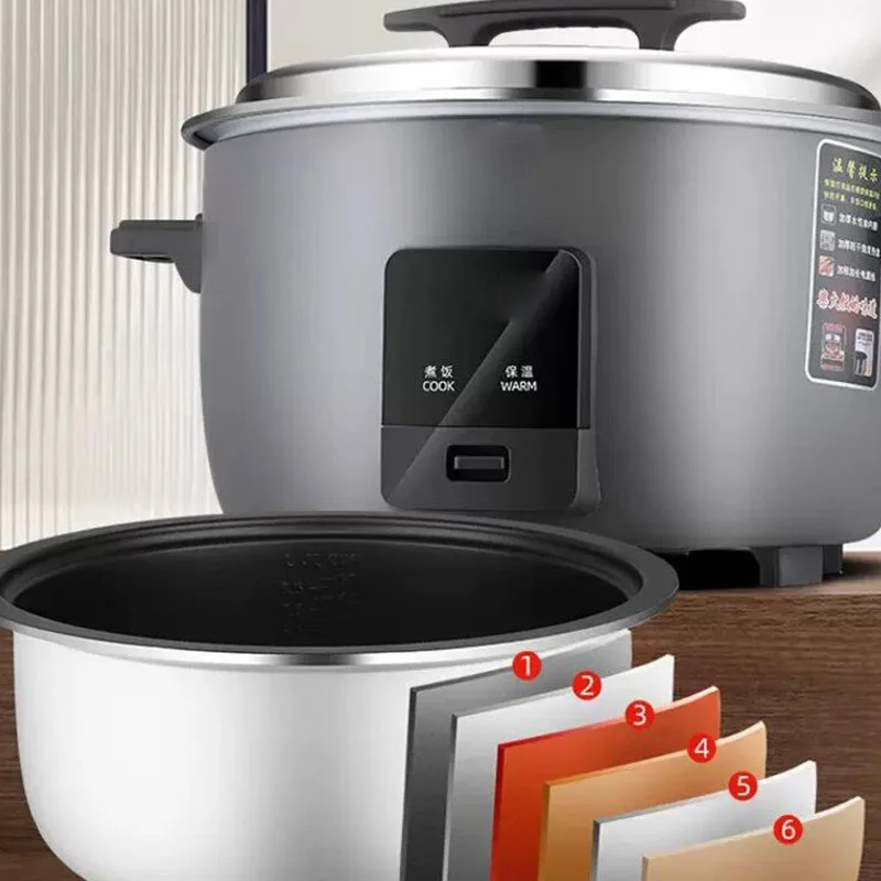 Rice Cooker - ワンボタン自動保温機能付き業務用大型炊飯器、ノンスティック厚底電気炊飯鍋、小規模ケータリング屋台向け