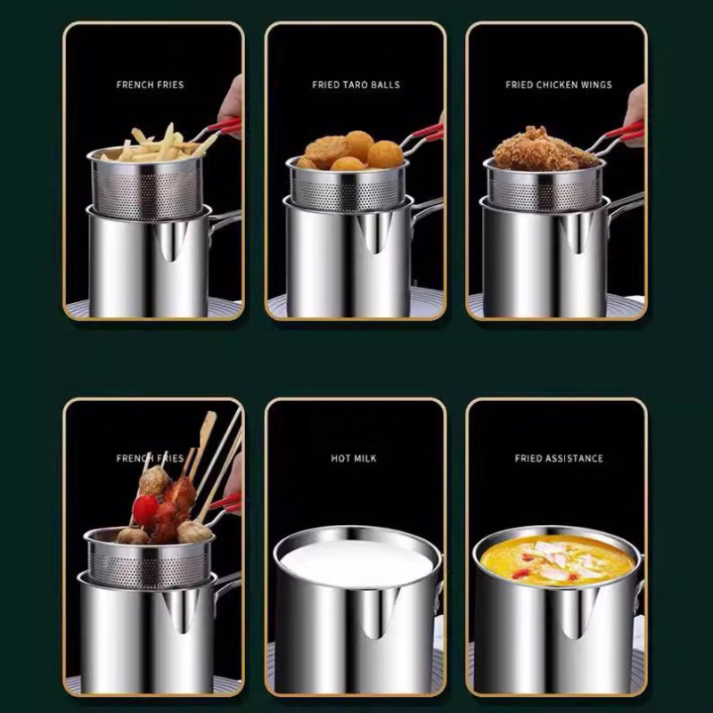 304 ステンレス鋼ディープフライヤーフライバスケット付き多 - Induction Cooker のレビューと価格