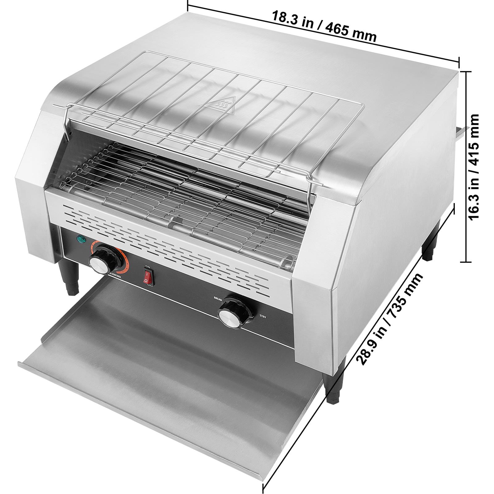 業務用コンベア式トースター。1時間あたり450枚のパンを焼く - Kitchen Appliances In のレビューと価格