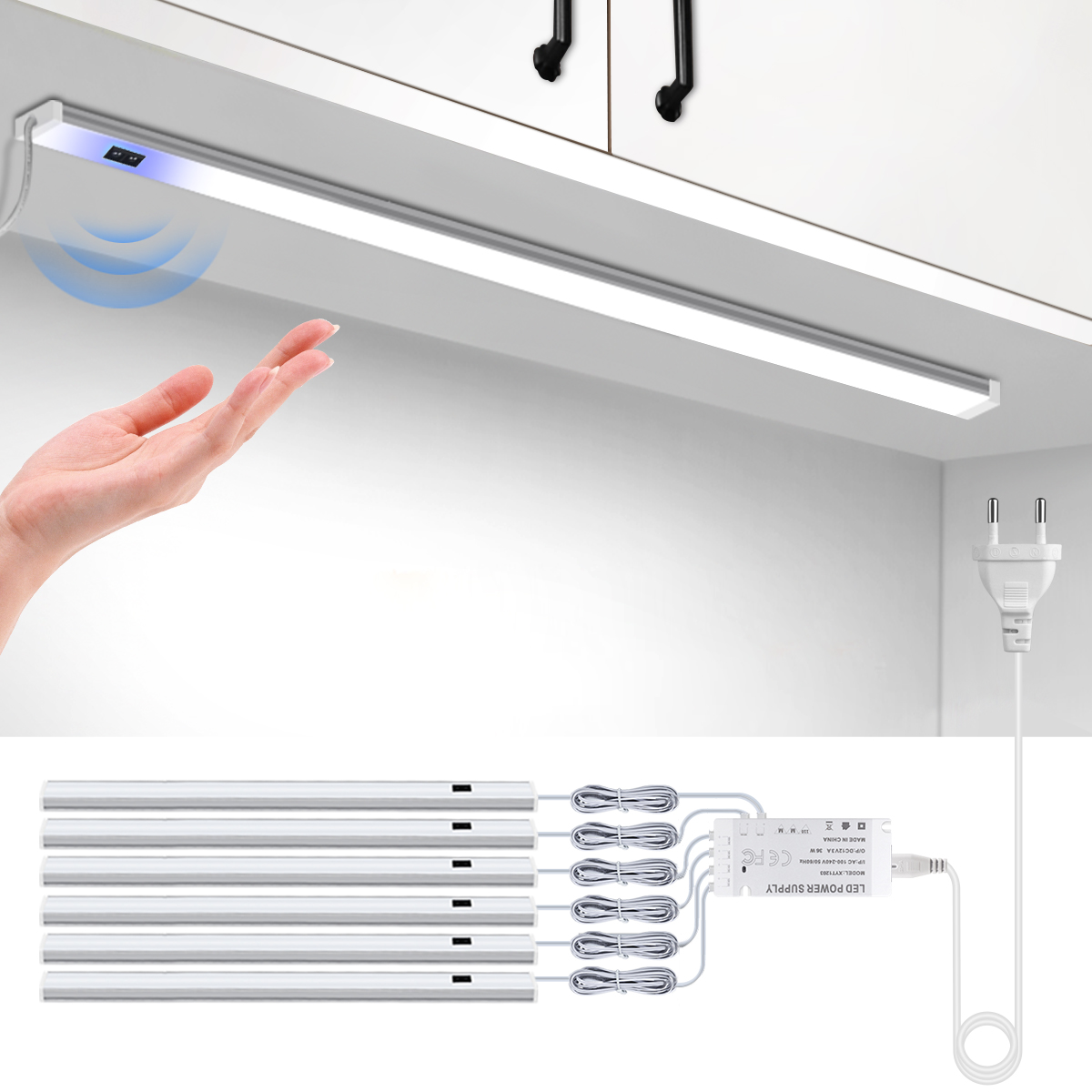 浴室キッチン LED アンダーキャビネットライトハンドスキャ - Kitchen Appliances Cabinet のレビューと価格