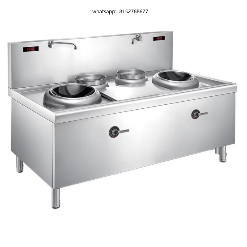 電気誘導式ダブルバーナー中華鍋レンジ ステンレス製中華鍋調理 - Induction Cooker のレビューと価格
