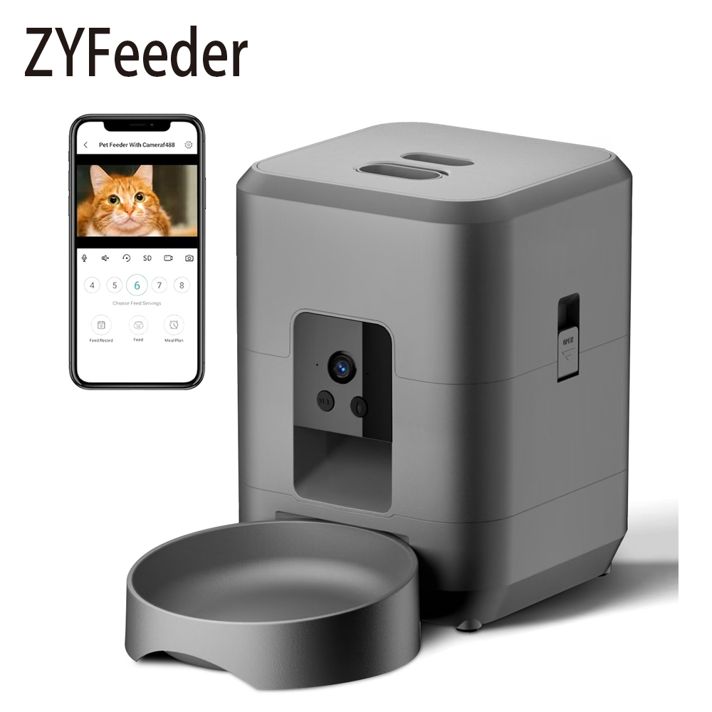 2L 自動給餌器、猫用スマート給餌器、Wi-Fiとカメラで操 - Kitchen Appliances Video のレビューと価格