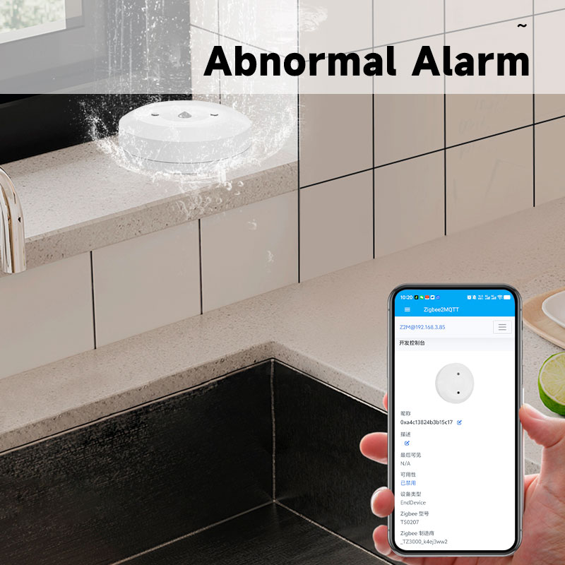 スマート Zigbee 水漏れ検知器 洪水センサー リモート - Kitchen Appliances Video のレビューと価格