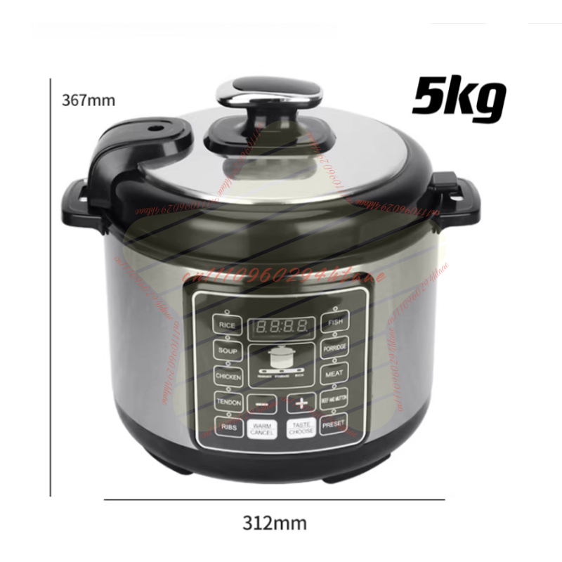電気圧力鍋 6L 大容量、家庭用多機能炊飯器、インテリジェン - Rice Cooker のレビューと価格